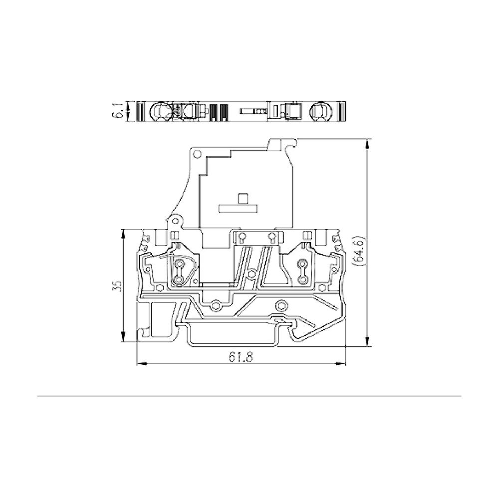AK4-TF — DIN Rail terminal blocks, Fuse terminal blocks