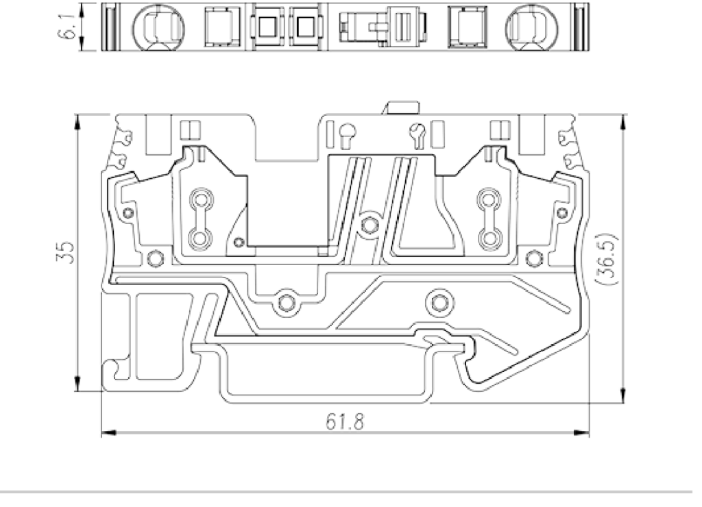 AK4-TG — DIN Rail terminal blocks, Disconnect terminal blocks