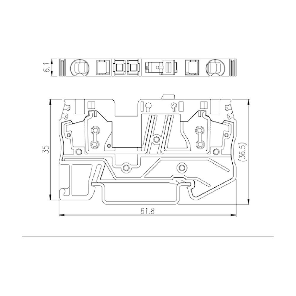 AK4-TG — DIN Rail terminal blocks, Disconnect terminal blocks