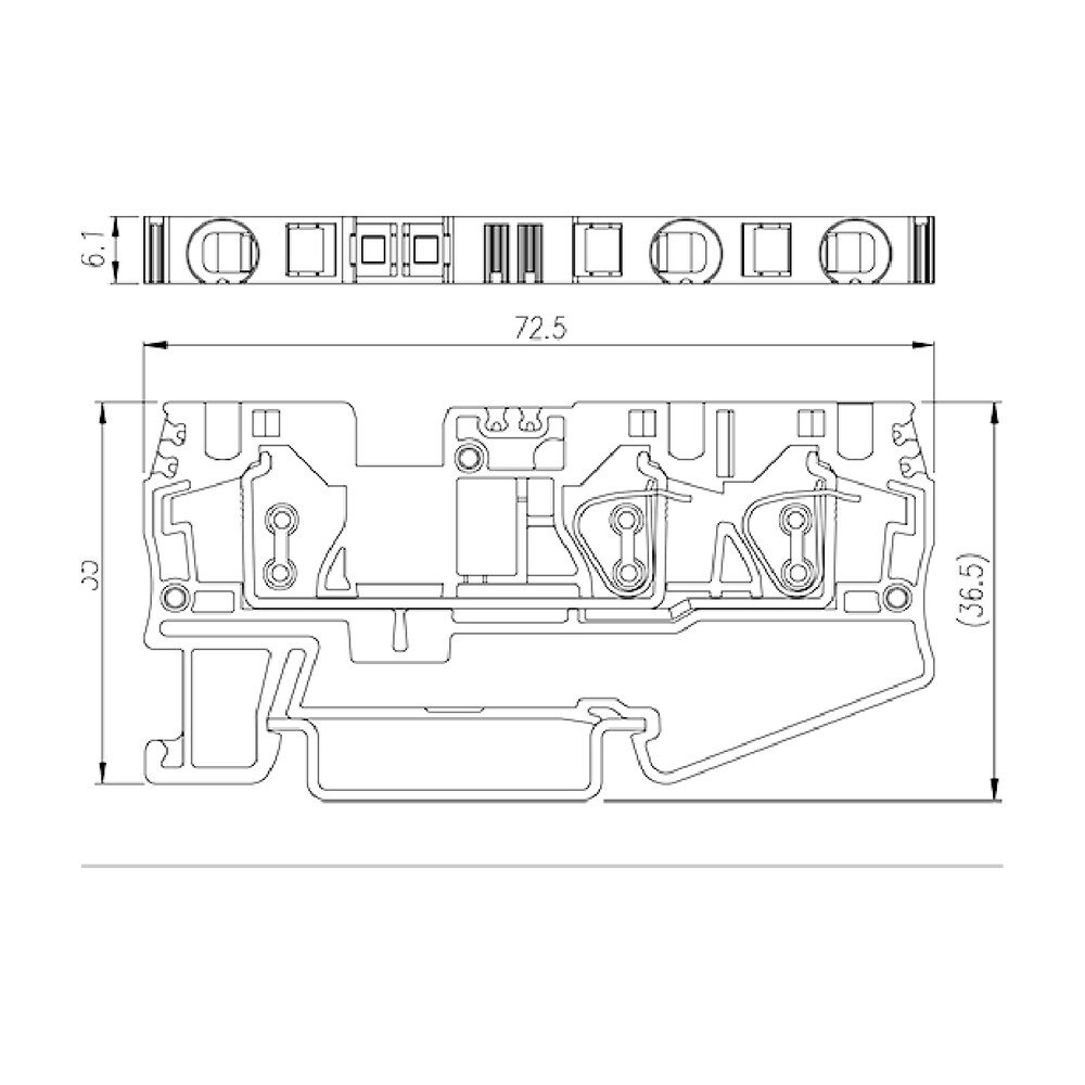 AK4-TN — DIN Rail terminal blocks, Feed through terminal blocks