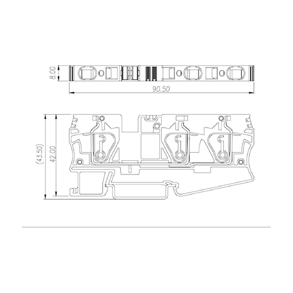 AK6-TN — DIN Rail terminal blocks, Feed through terminal blocks