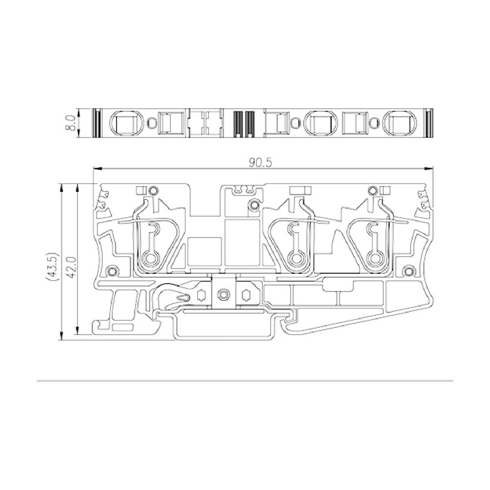 AK6-TN-PE — DIN Rail terminal blocks, Grounding terminal blocks