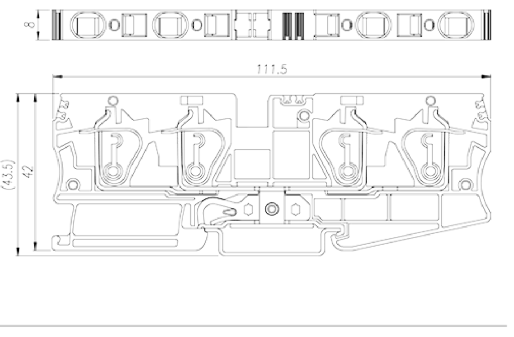 AK6-TR-PE — DIN Rail terminal blocks, Grounding terminal blocks