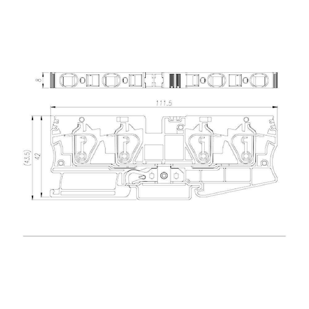 AK6-TR-PE — DIN Rail terminal blocks, Grounding terminal blocks