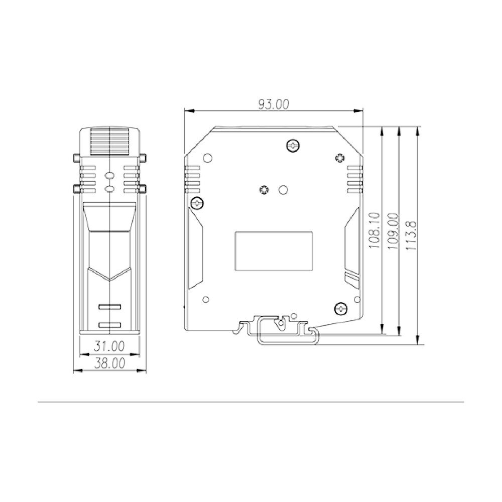 DK150 — DIN rail terminal blocks, Feed through terminal blocks