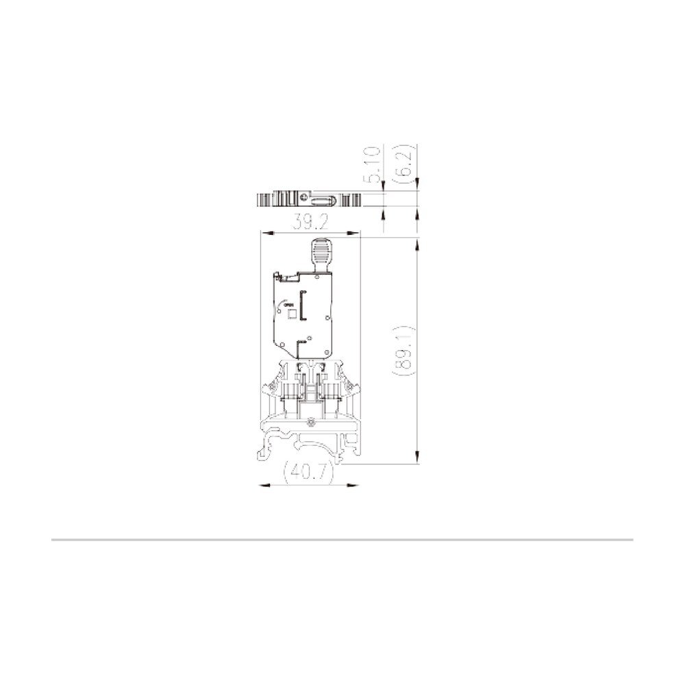 DK2.5N-M — Fuse Terminal Block, Screw Connection