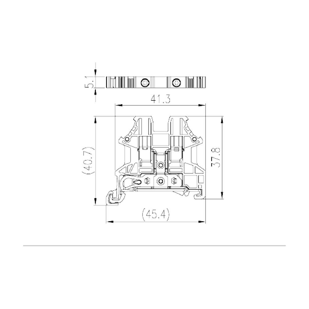 DK2.5N-PE — Grounding Terminal Block,Screw Connection