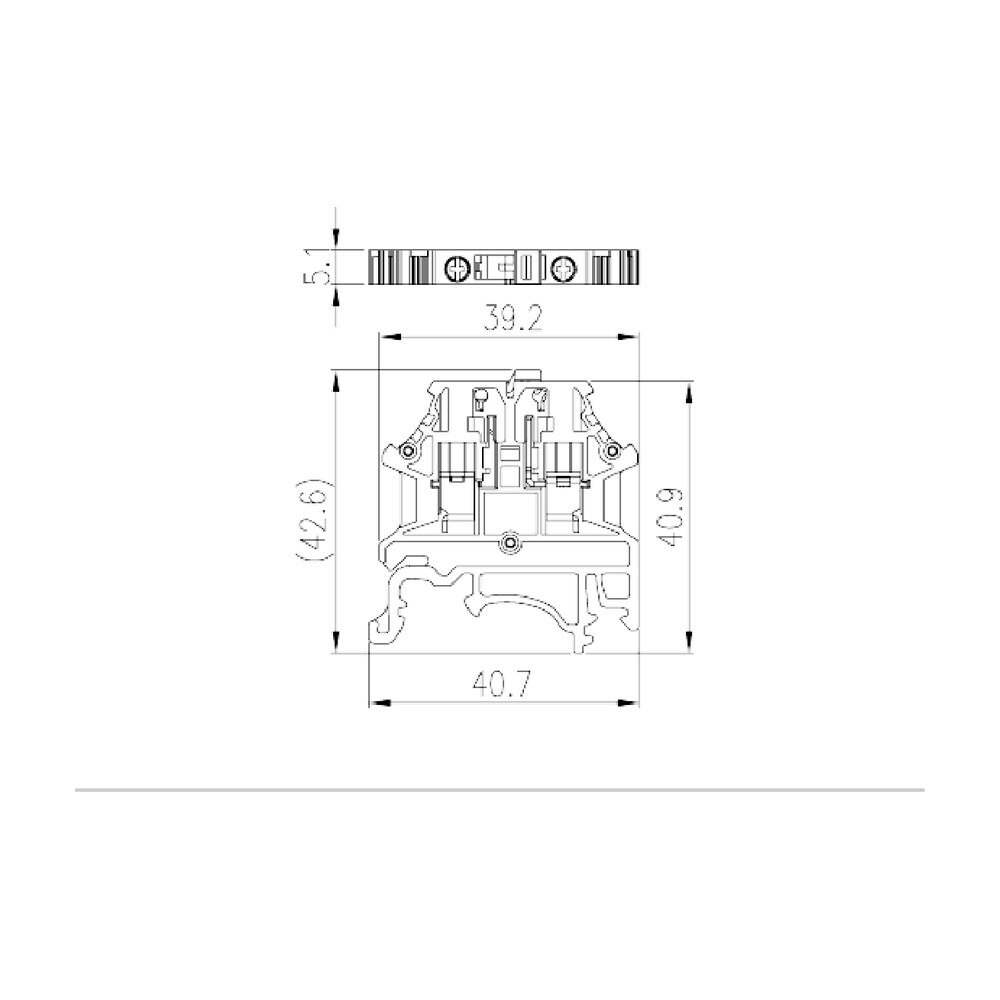 DK2.5N-TG — DIN rail terminal blocks, Disconnect terminal blocks