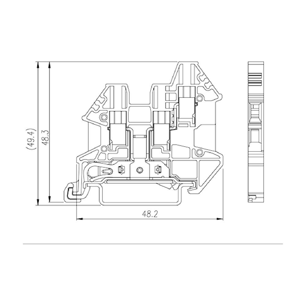 DK2.5N-TN-PE — DIN rail terminal blocks, Grounding terminal blocks