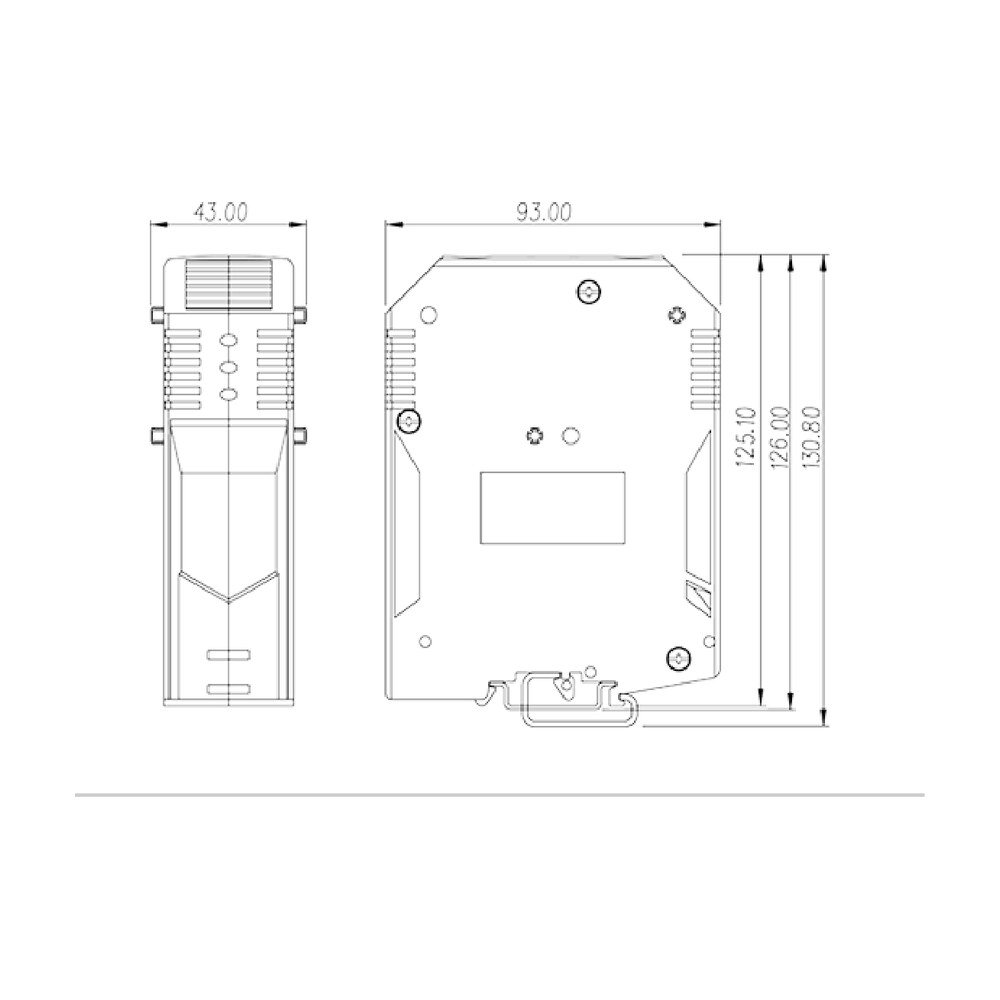 DK240 — DIN rail terminal blocks, Feed through terminal blocks