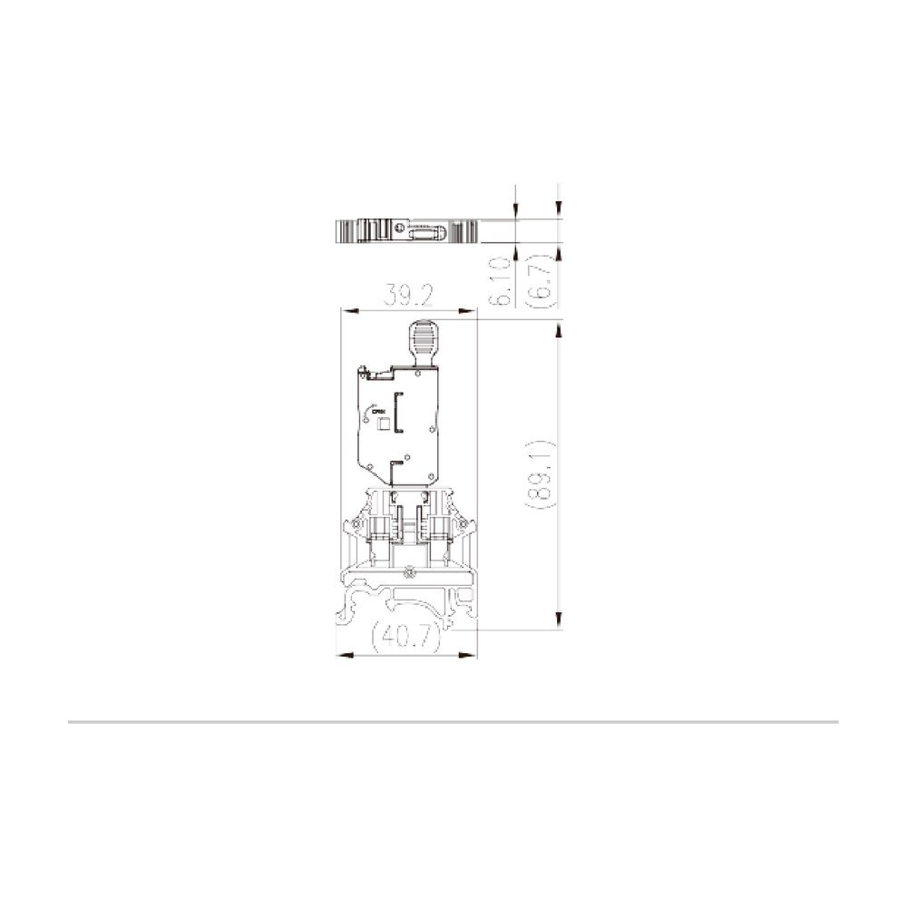 DK4N-M — Fuse Terminal Block, Push-in Design