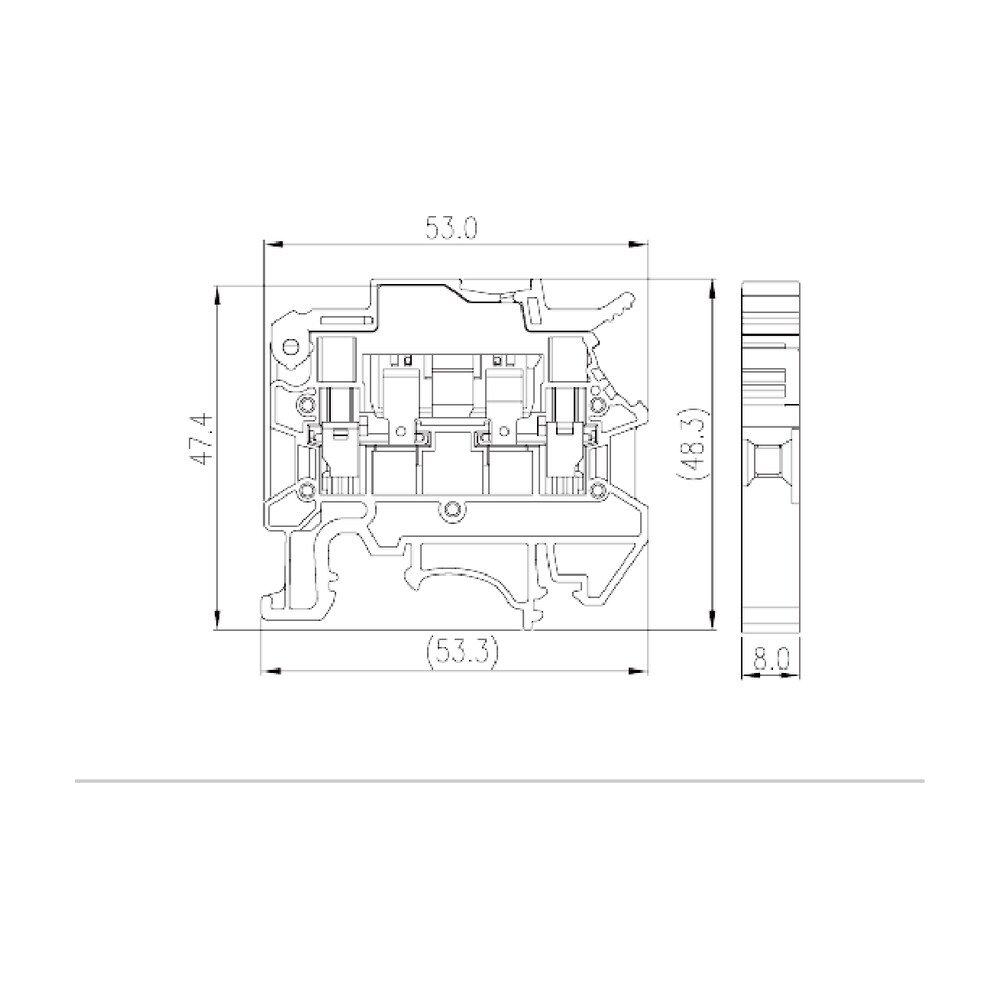 DK4N-TF — DIN rail terminal blocks, Fuse terminal blocks