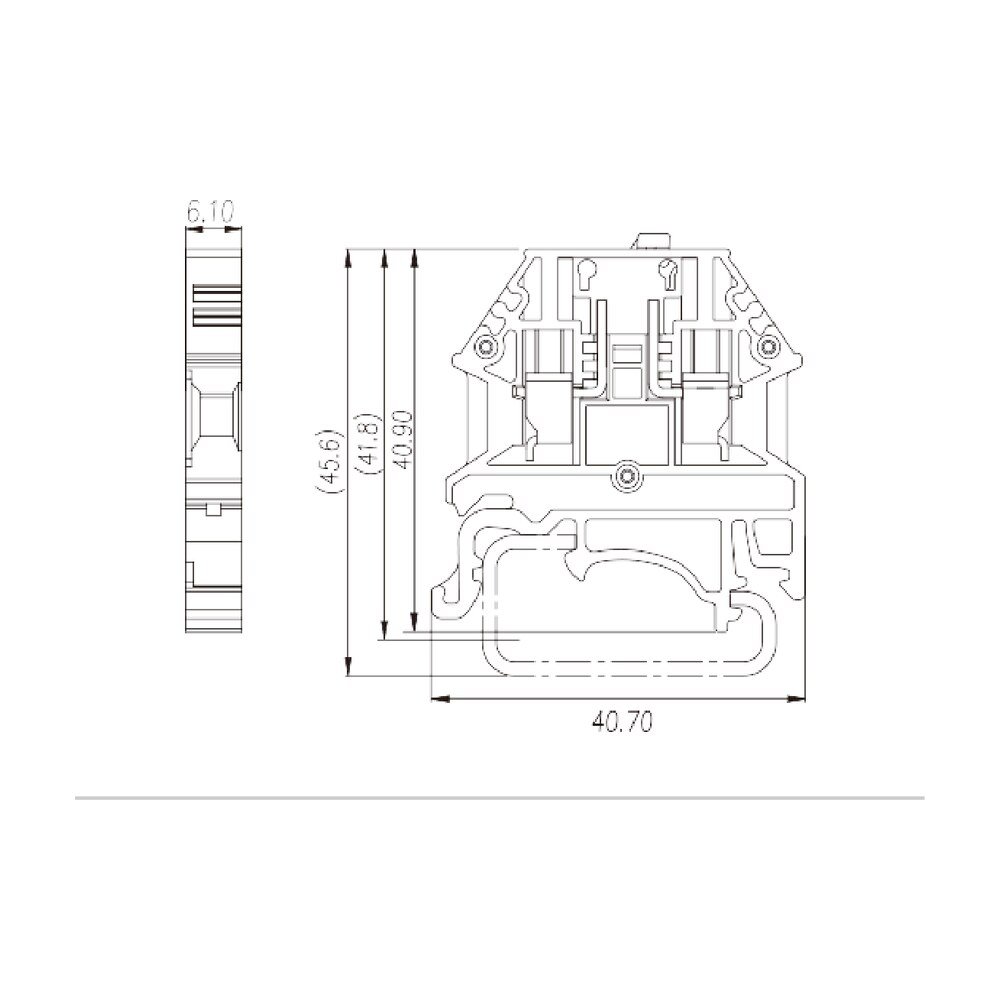 DK4N-TG — DIN rail terminal blocks, Disconnect terminal blocks