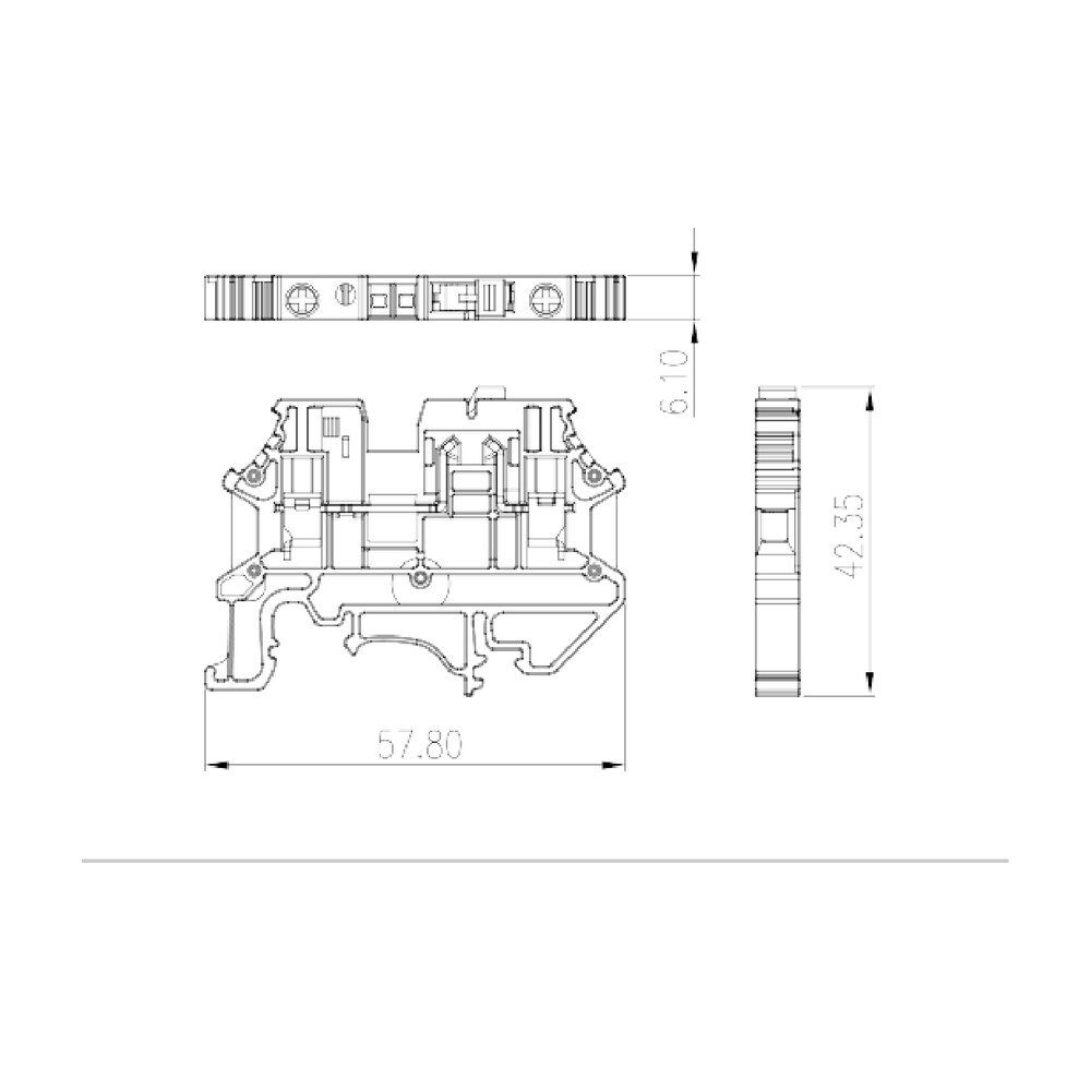 DK4NS-CP — Disconnect Terminal Block, Screw Connection