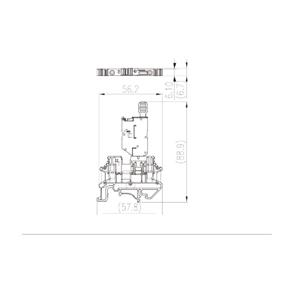 DK4NS-M — Fuse Terminal Block, Push-in Design