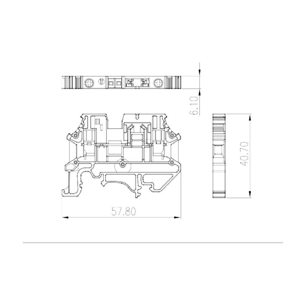 DK4NS-T — Disconnect Terminal Block, Screw Connection