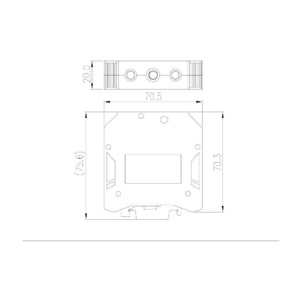 DK50-PE — DIN rail terminal blocks, Grounding terminal blocks