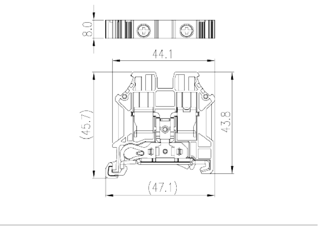 DK6N-PE — Grounding Terminal Block, Screw Connection