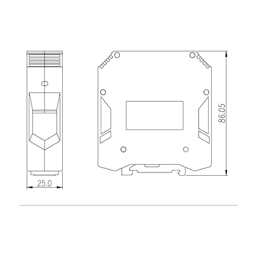 DK95-PE — DIN rail terminal blocks, Grounding terminal blocks