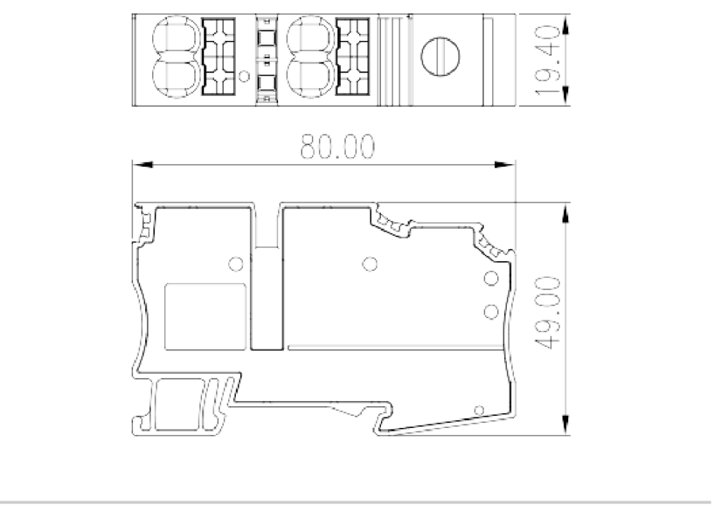 DKD35-P003 — Potential collective Terminal Block, Screw Connection / Push-in Design