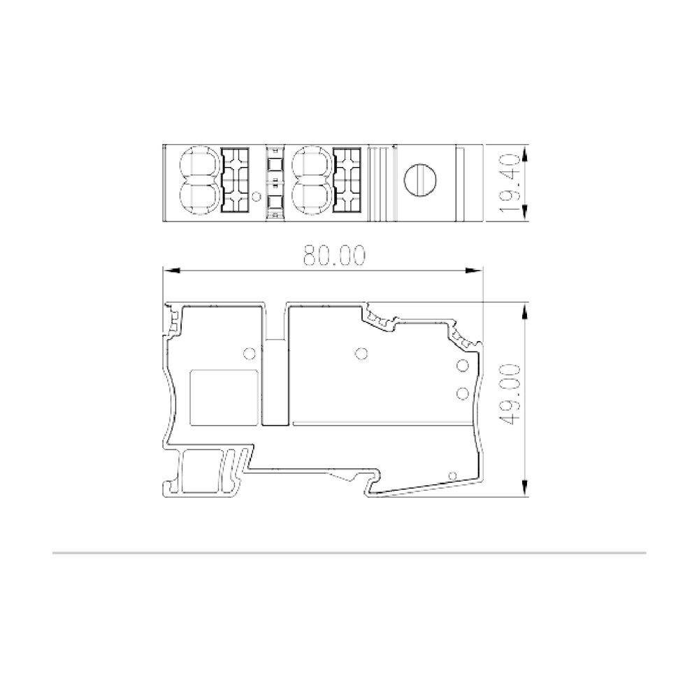 DKD35-P003 — Potential collective Terminal Block, Screw Connection / Push-in Design