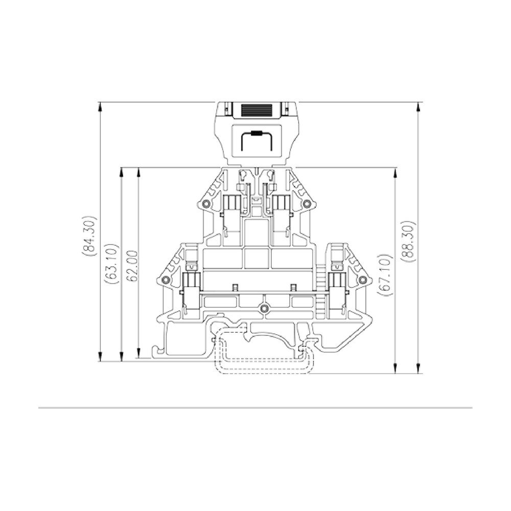 DKK2.5N-CP — DIN rail terminal blocks, Disconnect terminal blocks