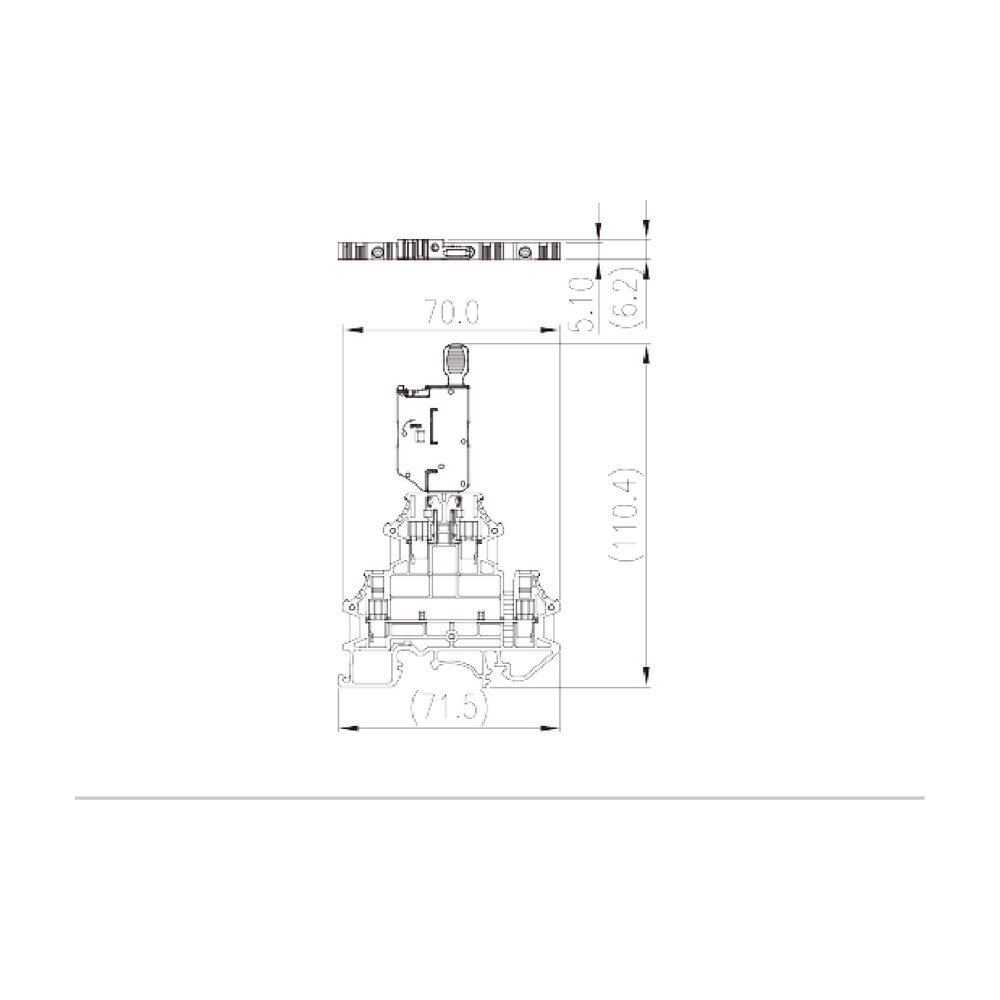 DKK2.5N-M — Fuse Terminal Block, Screw Connection