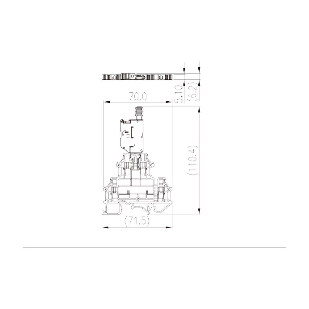 DKK2.5N-MLXX — Fuse Terminal Block, Screw Connection