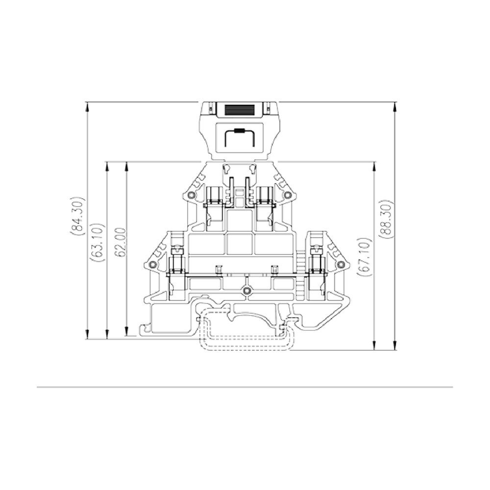 DKK4N-CP — DIN rail terminal blocks, Disconnect terminal blocks
