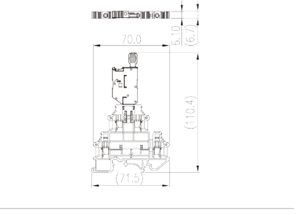 DKK4N-MLXX — Fuse Terminal Block, Push-in Design
