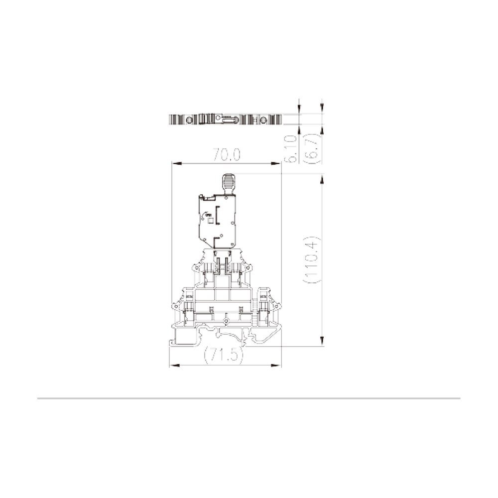 DKK4N-MLXX — Fuse Terminal Block, Push-in Design
