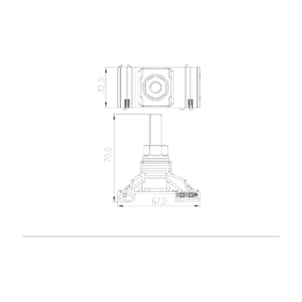 DKM10 — DIN Rail terminal blocks, Stud Connection