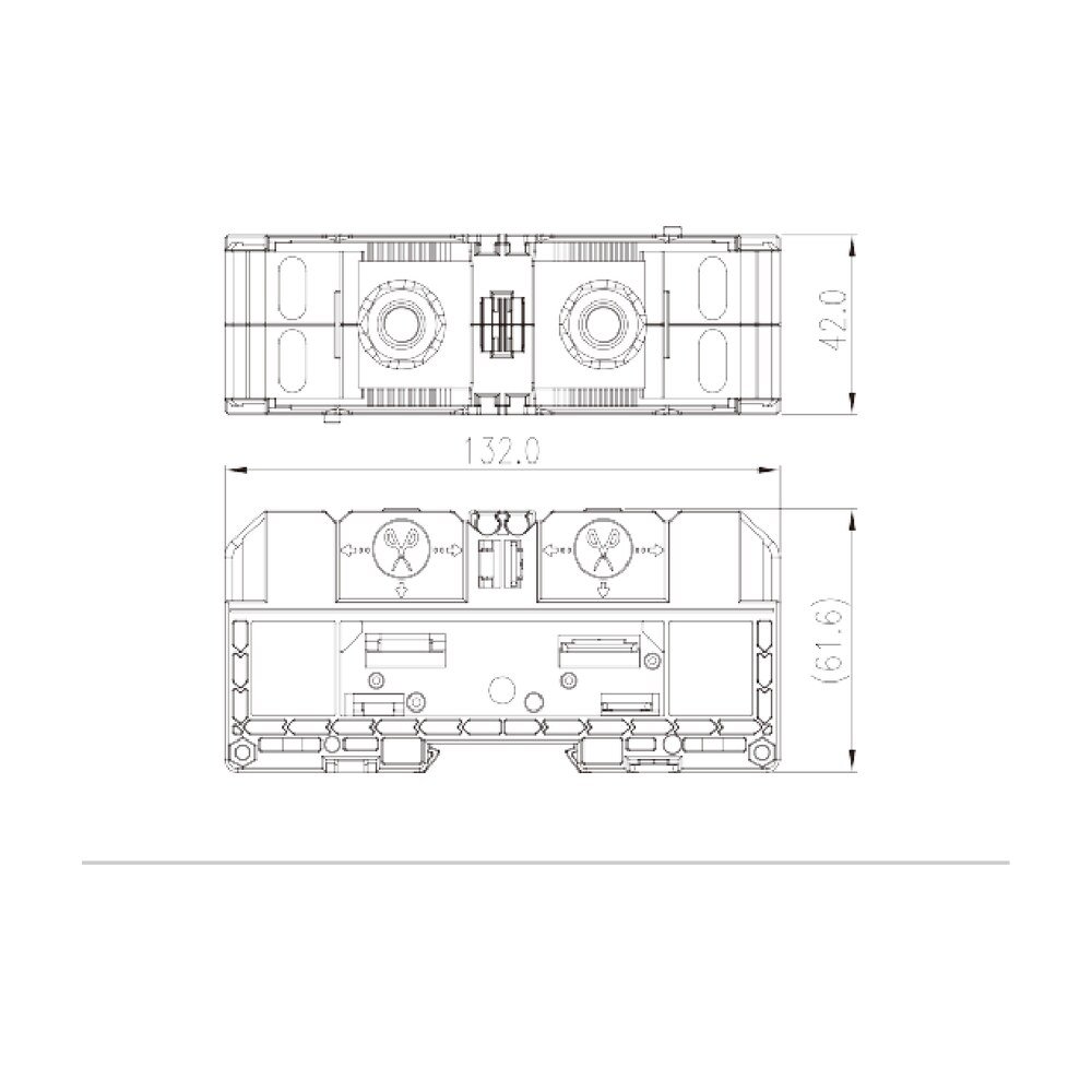 DKM150 — Feed-through Single Level, Stud Connection