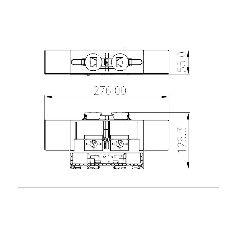 DKM240-U — Feed-through Single Level, Stud Connection