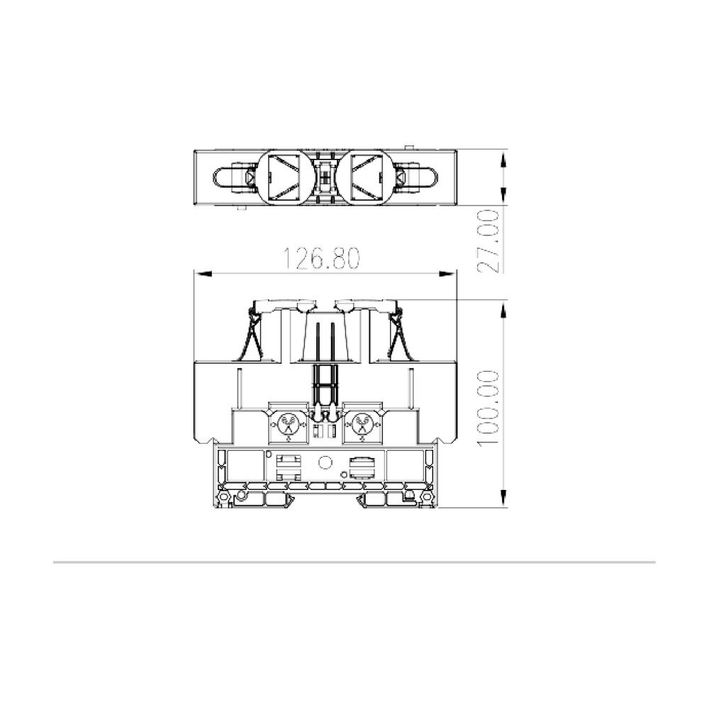 DKM25-U — Feed-through Single Level, Stud Connection