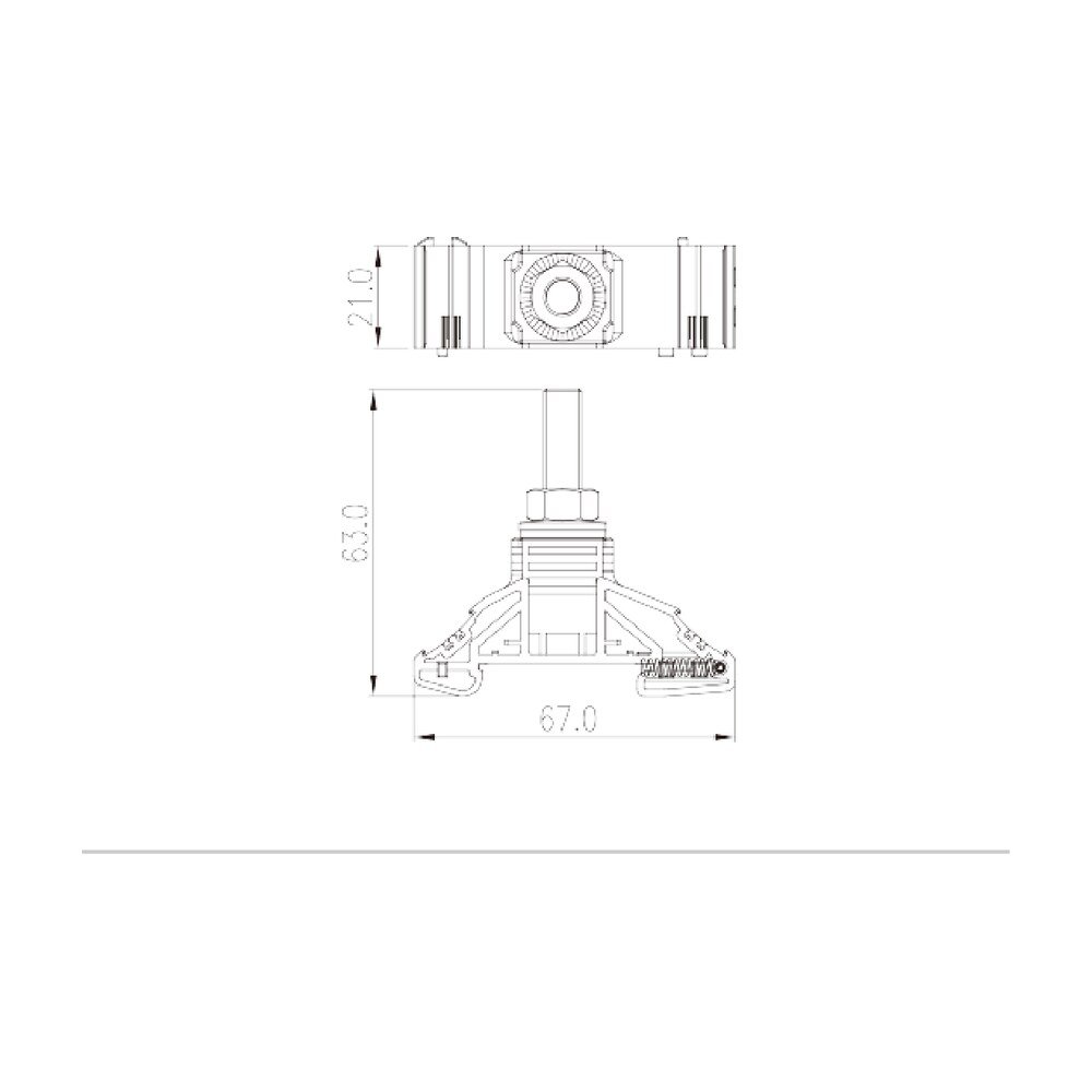 DKM8 — DIN Rail terminal blocks, Stud Connection