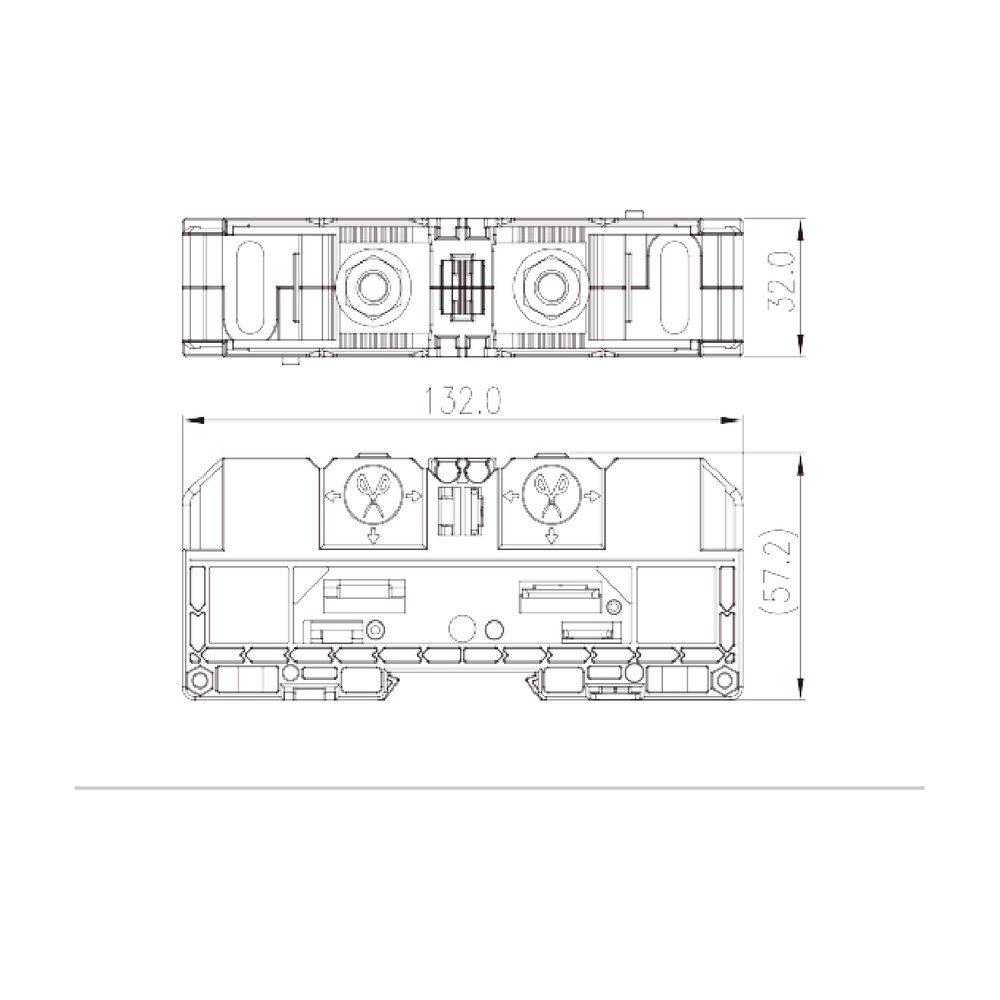 DKM95 — Feed-through Single Level, Stud Connection