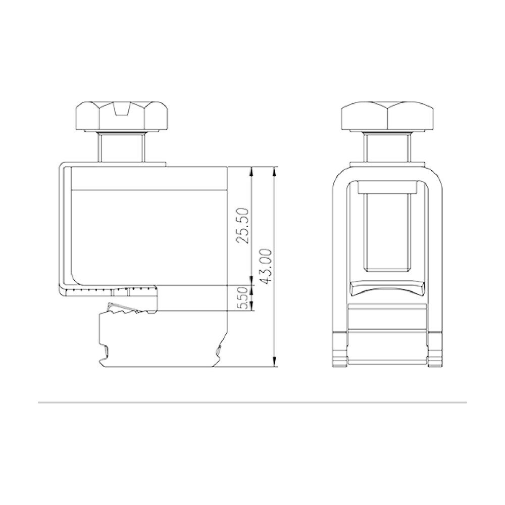 DKZ120 — DIN Rail terminal blocks, Busbar terminal blocks
