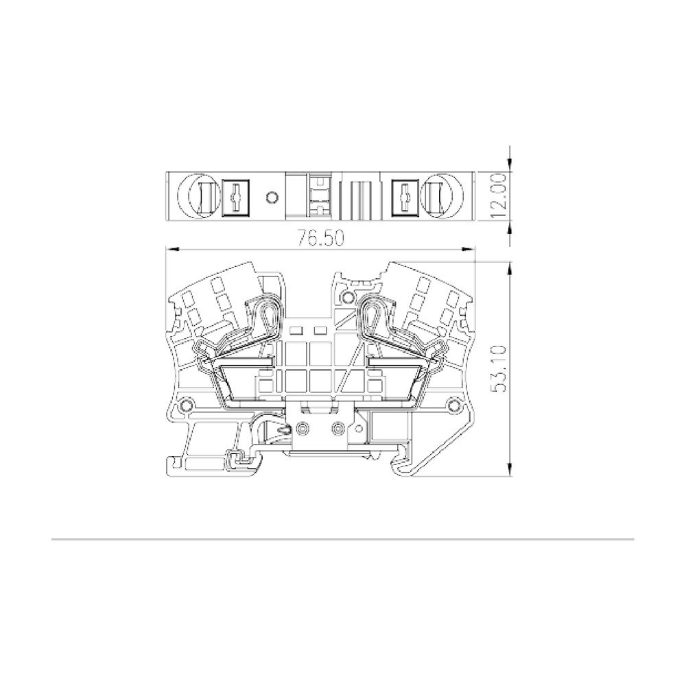 DP16-PE — Grounding Terminal Block, Push-in Design