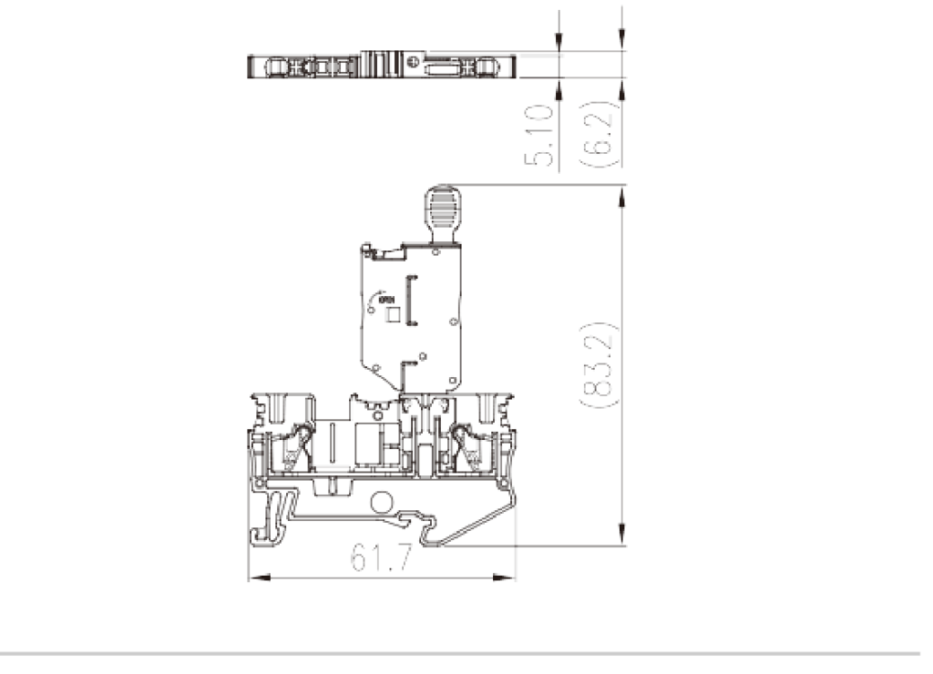 DP2.5N-M — Fuse Terminal Block, Push-in Design