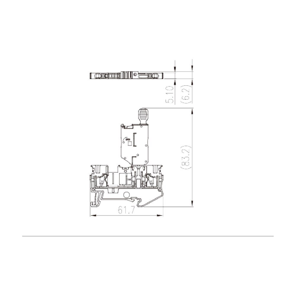 DP2.5N-M — Fuse Terminal Block, Push-in Design