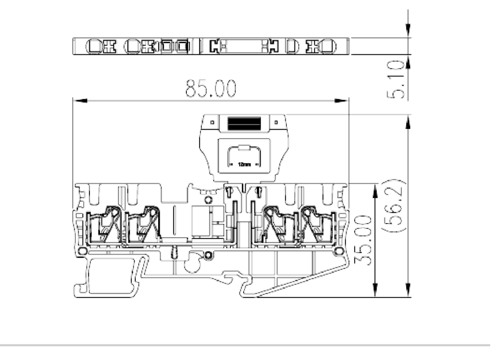 DP2.5N-TR-CP — Disconnect Terminal Block, Push-in Design
