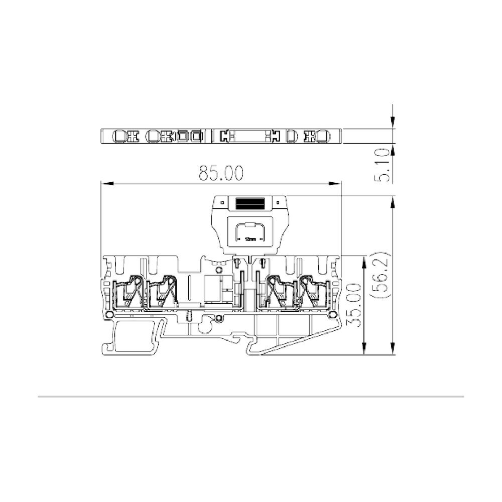 DP2.5N-TR-CP — Disconnect Terminal Block, Push-in Design