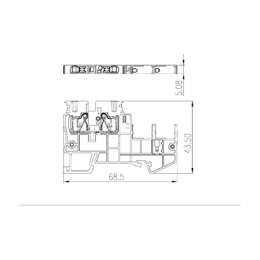 DP2.5SG — Sensor Terminal Block, Push-in Design