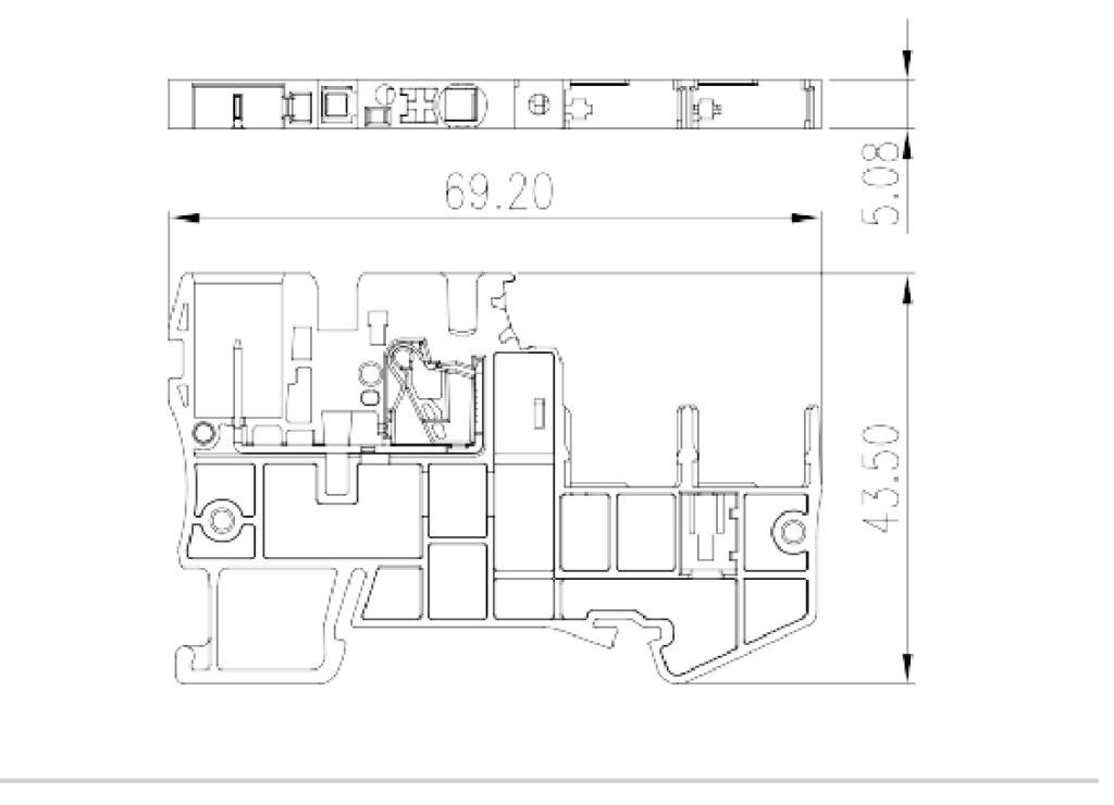 DP2.5SGT — Plug-in Connection Terminal Block, Push-in Design