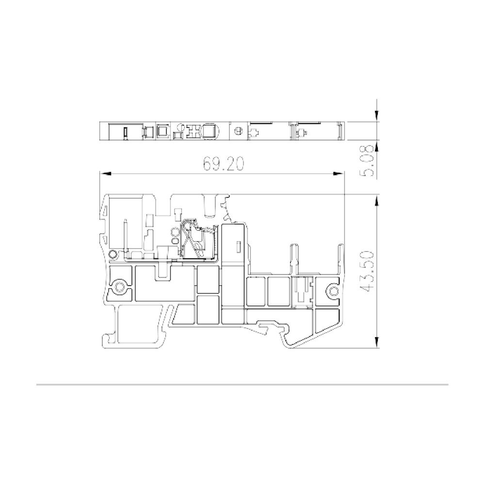 DP2.5SGT — Plug-in Connection Terminal Block, Push-in Design