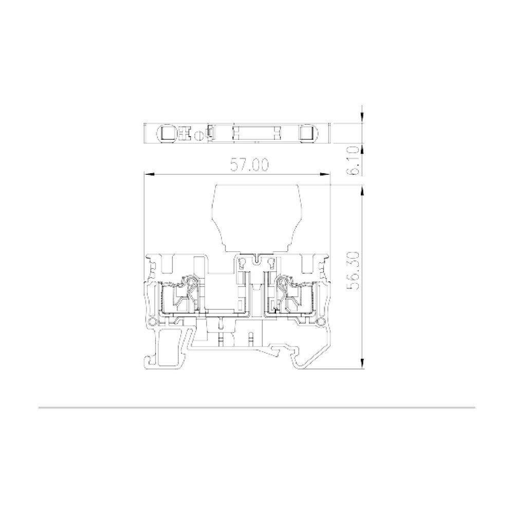DP4N-CP — Disconnect Terminal Block, Push-in Design