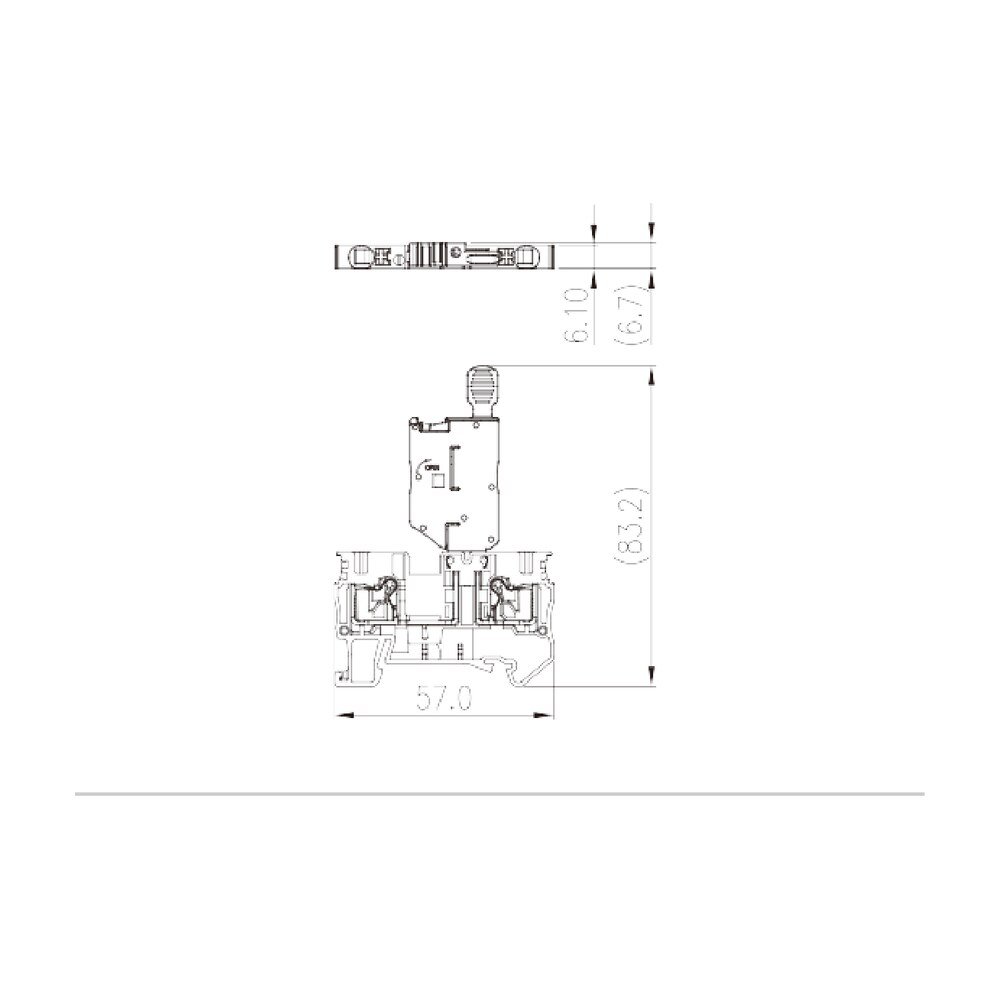 DP4N-M — Fuse Terminal Block, Push-in Design