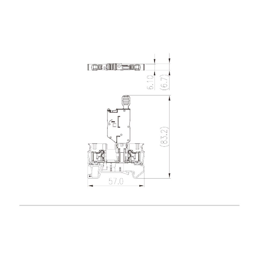 DP4N-MLXX — Fuse Terminal Block, Push-in Design