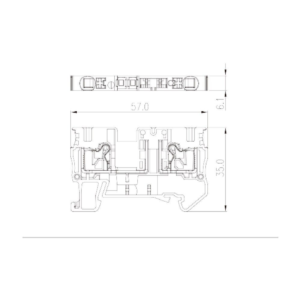 DP4N-T — Basic Disconnect Terminal Block, Push-in Design